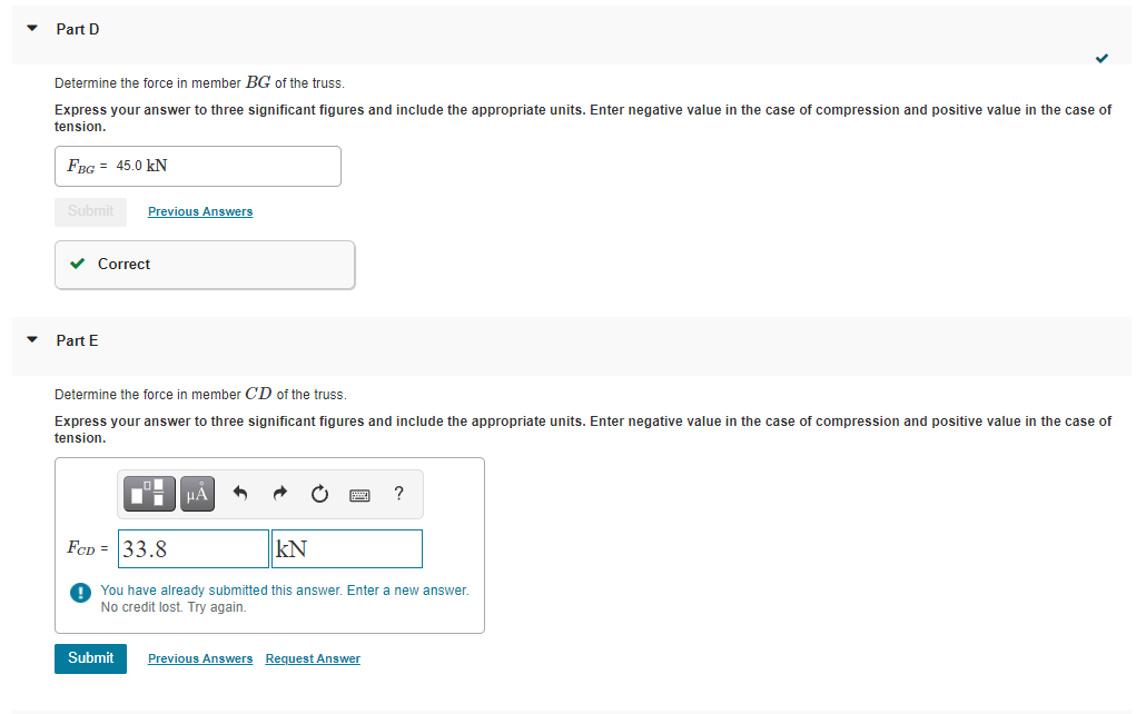 Solved Part A Set P = 50 kN, P, = 30 kN. (Figure 1) | Chegg.com