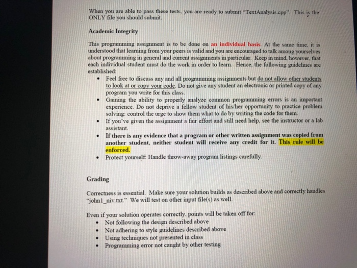 Solved Goal: Your assignment is to write a C++ program to | Chegg.com