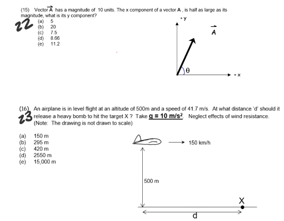 Solved 15 Vector A Has A Magnitude Of 10 Units The X C Chegg Com