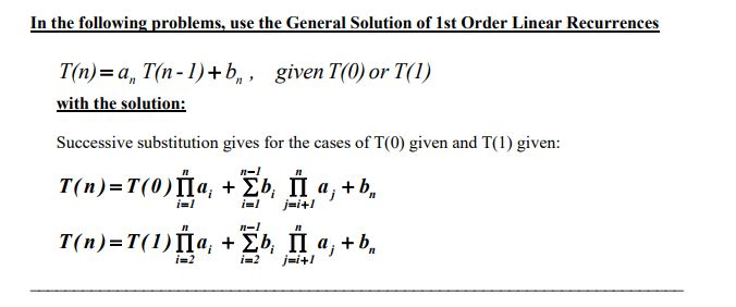 In the following problems, use the General Solution | Chegg.com