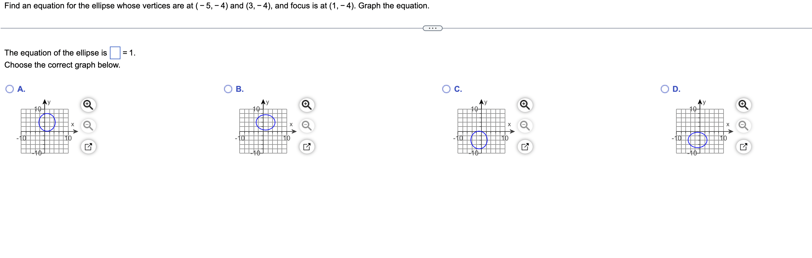 Solved Find an equation for the ellipse whose vertices are | Chegg.com