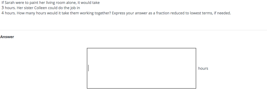 Solved If Sarah were to paint her living room alone, it | Chegg.com