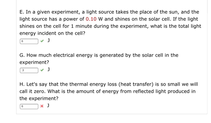 Solved E. In a given experiment, a light source takes the | Chegg.com