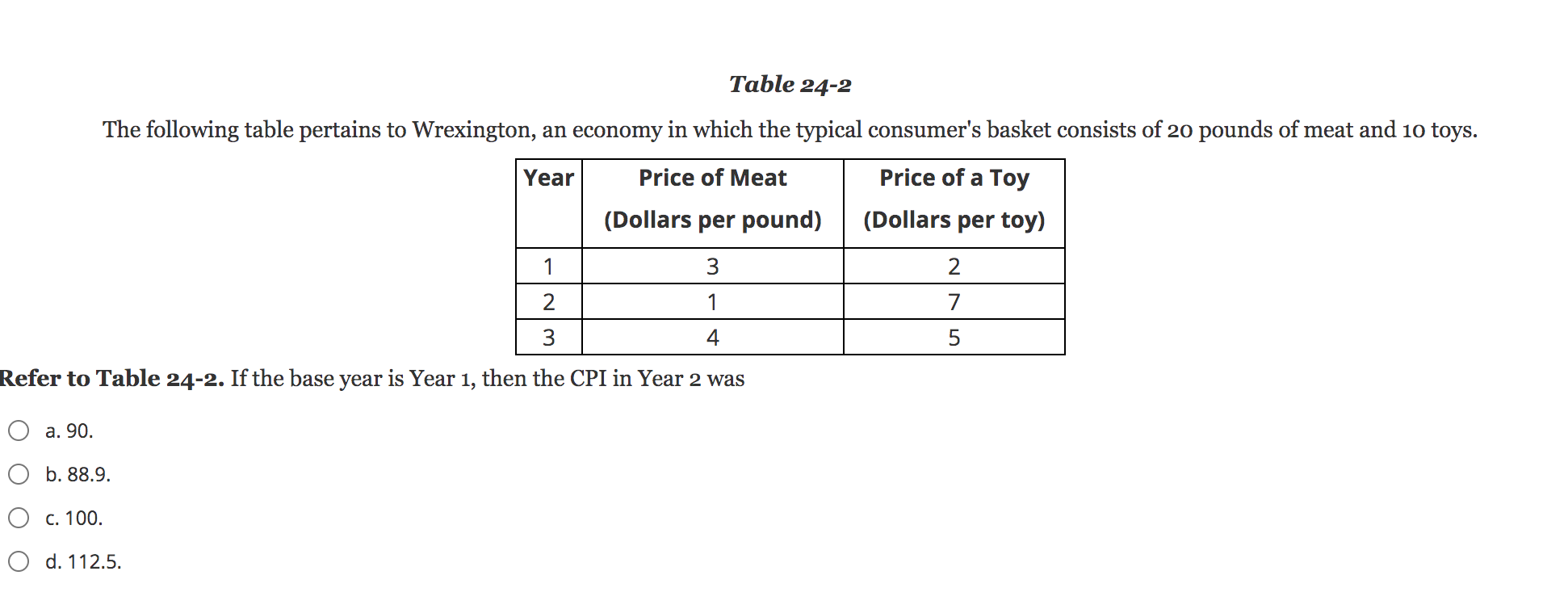 Solved Table 242 The following table pertains to