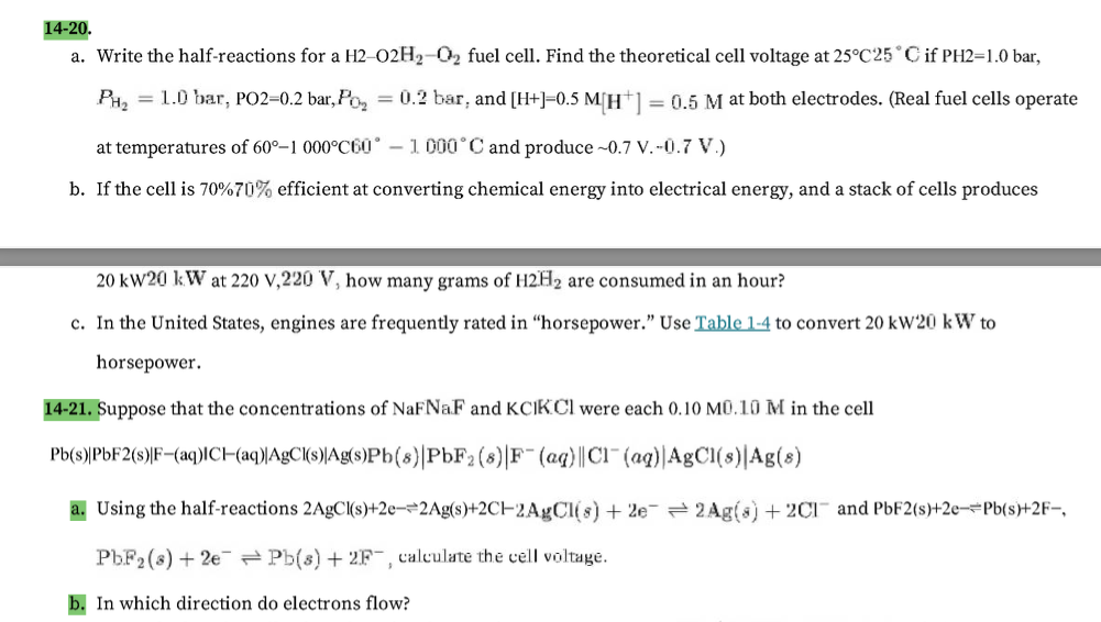 Solved Show The Work For 20 And 21 A And B. Answers Are | Chegg.com