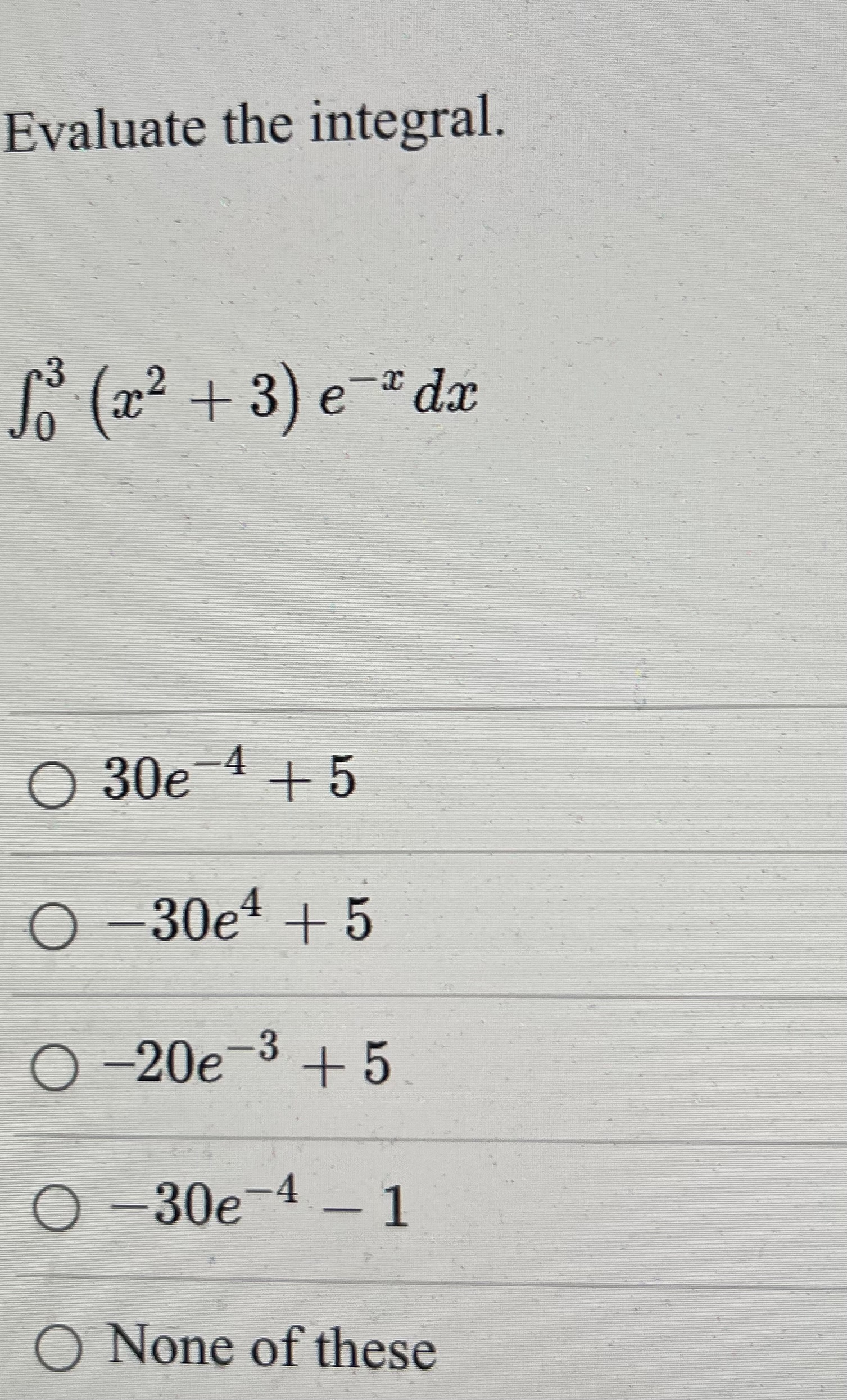 Solved Evaluate The Integral. \\[ | Chegg.com