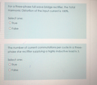 Solved For a three-phase full wave bridge rectifier, the | Chegg.com