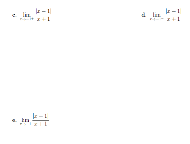 Solved evalute the following limits using algebra and limit | Chegg.com