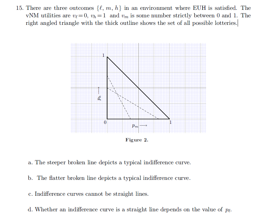 solved 15 there are three outcomes l m h in an envir chegg com chegg