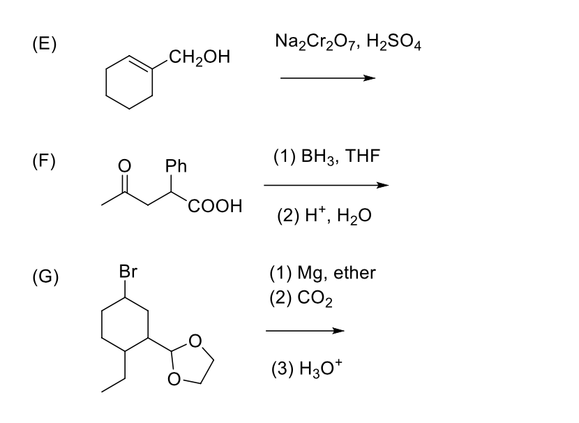 Solved Carboxylic acid (1) Draw the structure(s) of the | Chegg.com