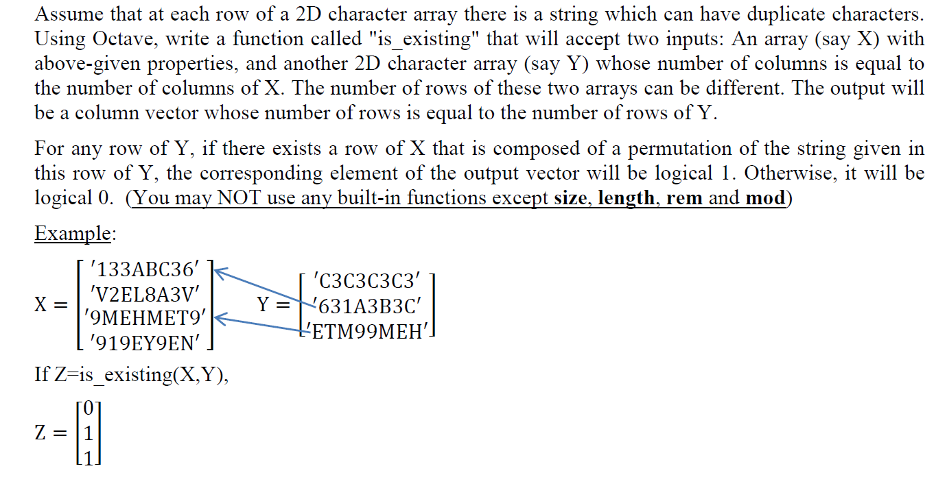 Solved Assume that at each row of a 2D character array there | Chegg.com