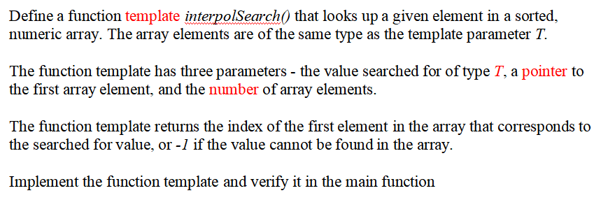 Solved Please use C++ to finish the question, thanks! Will | Chegg.com