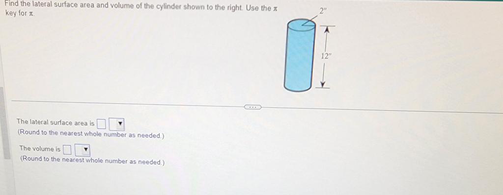 find the lateral surface area of the cylinder 5cm 5cm