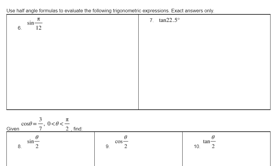 solved-use-double-angle-formulas-to-evaluate-the-following-chegg