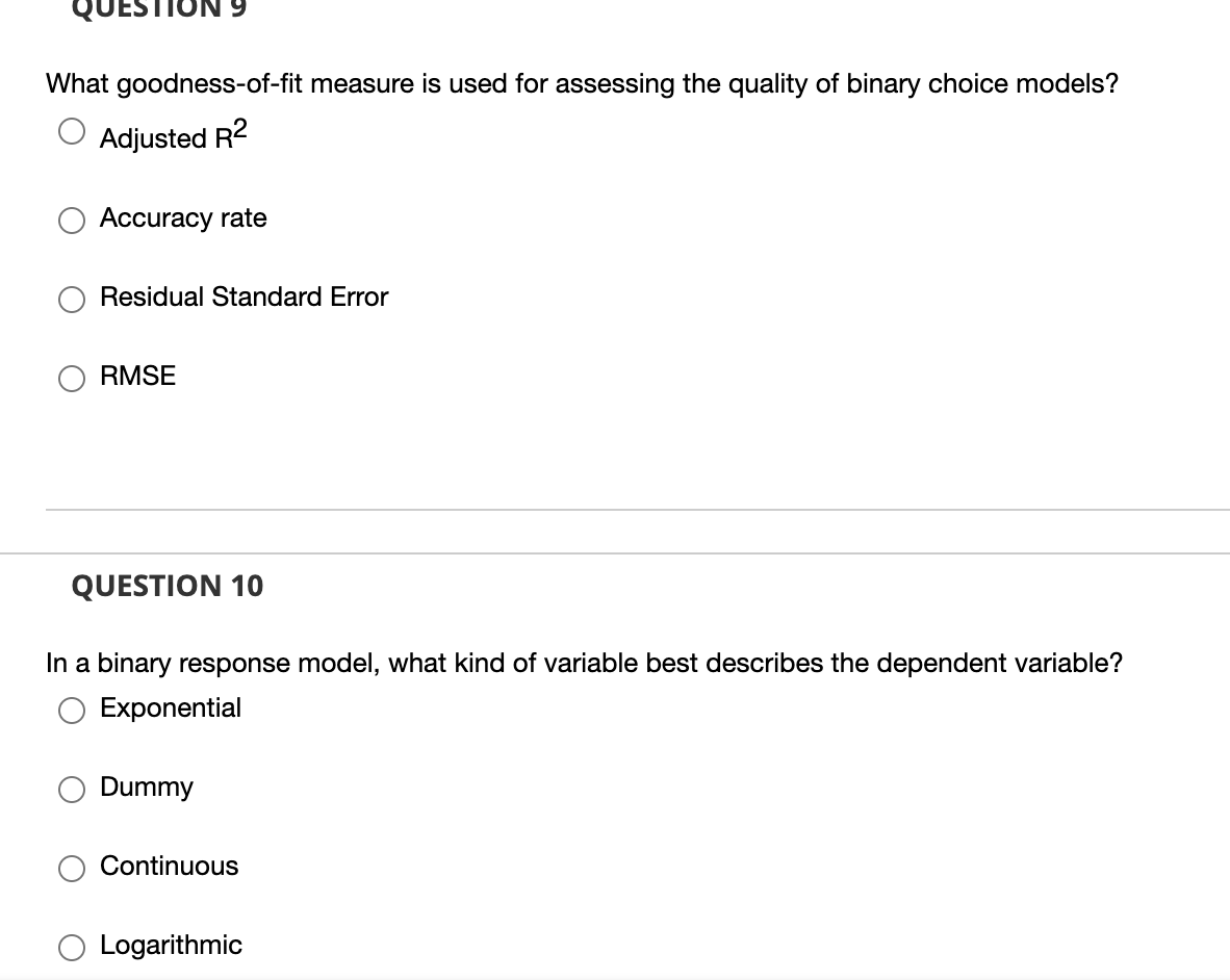 What Is A Goodness Of Fit Measure