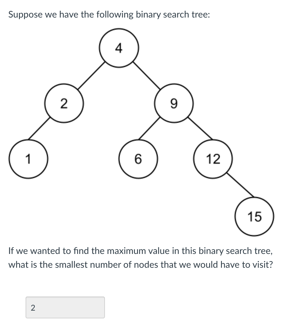 Solved Sıınnoe we have the follnwing hinarv searrh tree. If | Chegg.com