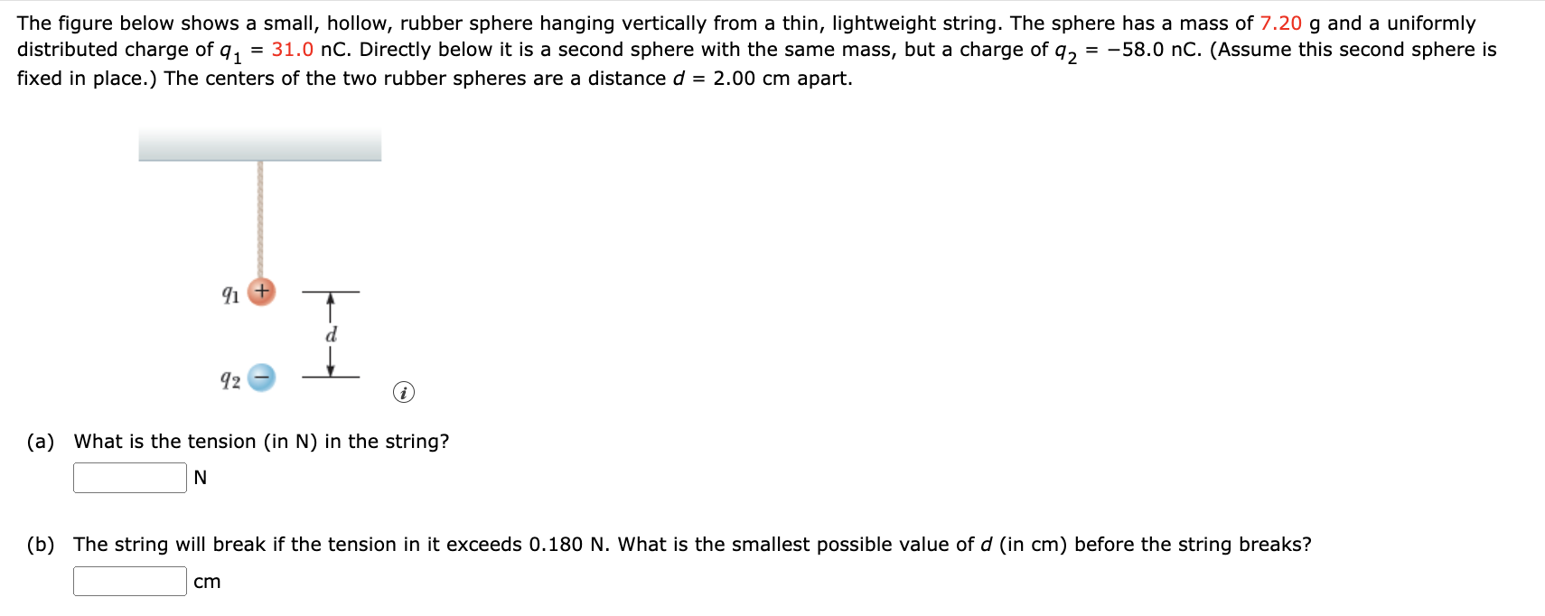 Solved The figure below shows a small, hollow, rubber sphere