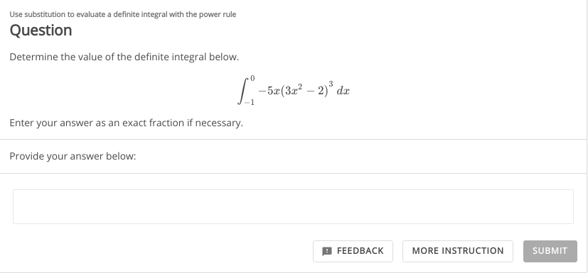 Solved Use Substitution To Evaluate A Definite Integral With