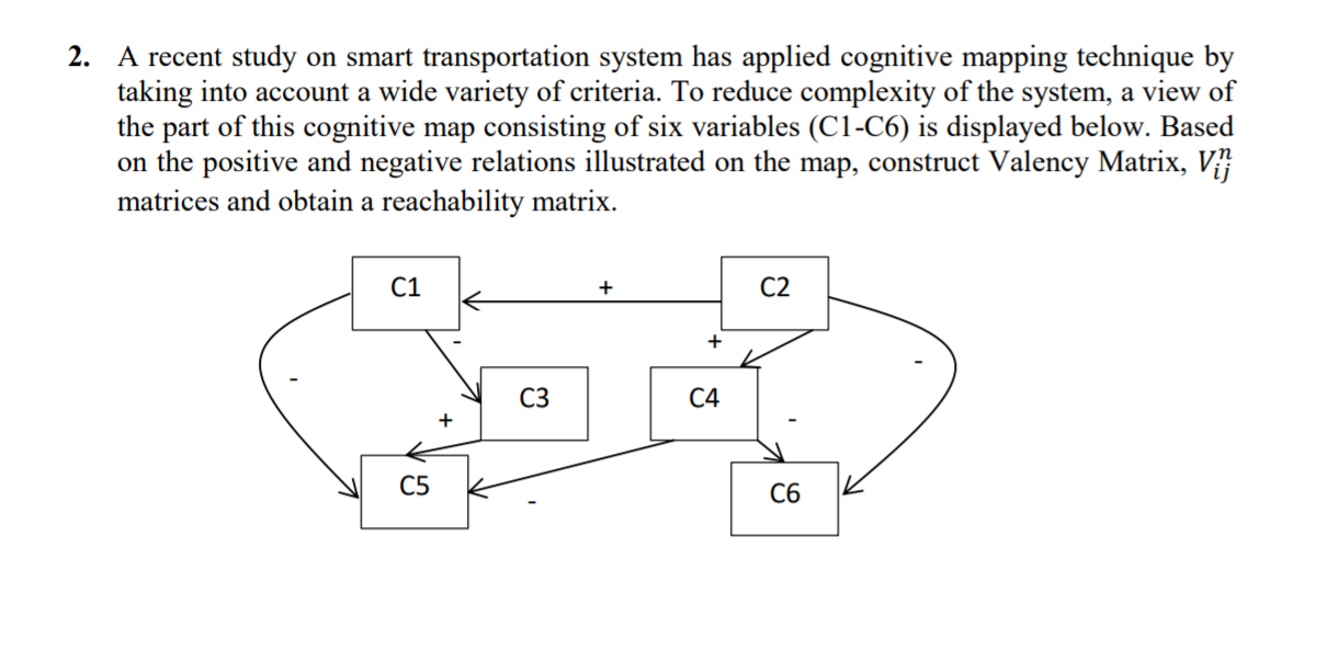 Solved 2. A recent study on smart transportation system has | Chegg.com