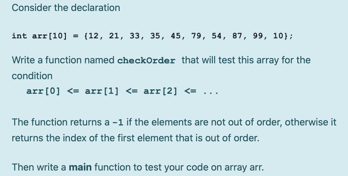 Solved Consider the declaration int arr[10] = {12, 21, 33, | Chegg.com