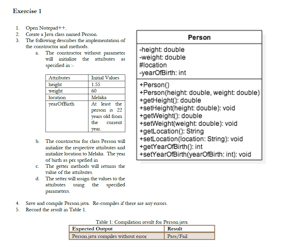 Exercise 3 A 1 Open Demoinheritance Java 2 Chegg Com