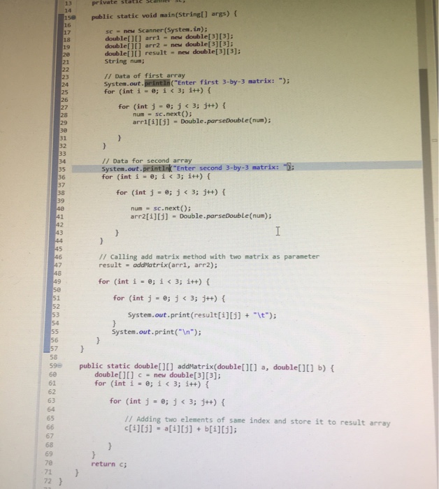 Solved How can I make my output show the addition or | Chegg.com