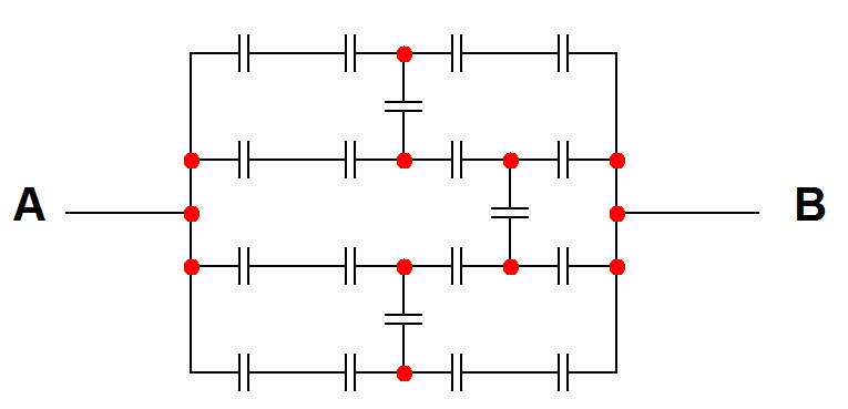 Solved Find The Capacitance Between A And B, All Capacitors | Chegg.com