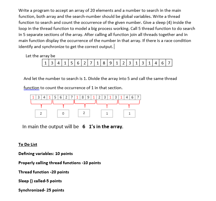 Solved Write a program to accept an array of 20 elements and | Chegg.com