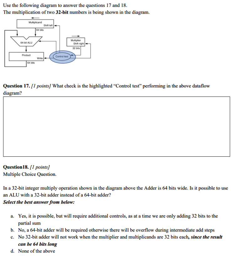 Solved Use the following diagram to answer the questions 17 | Chegg.com