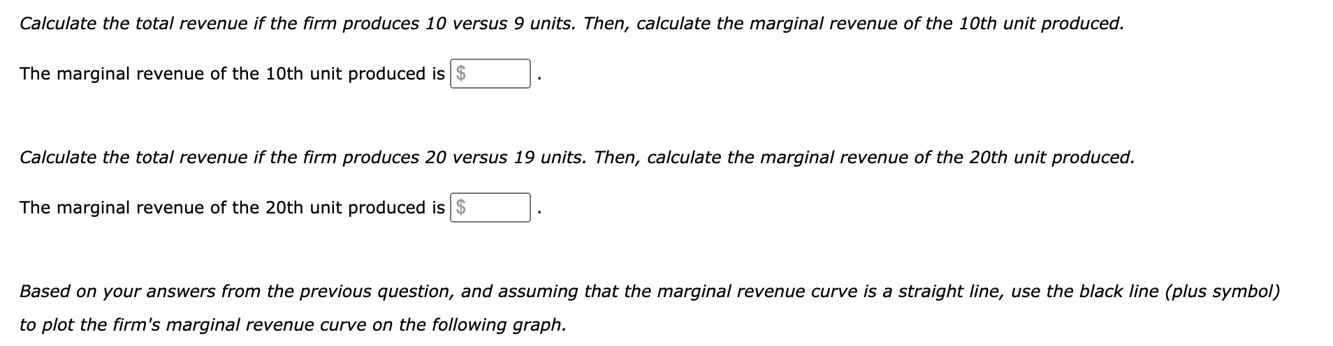 Solved Comparing your total revenue graph to your marginal | Chegg.com