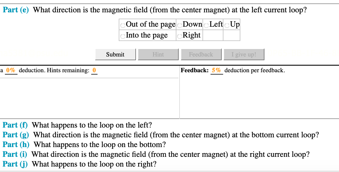 (26\) Problem 1 A permanent at the center of