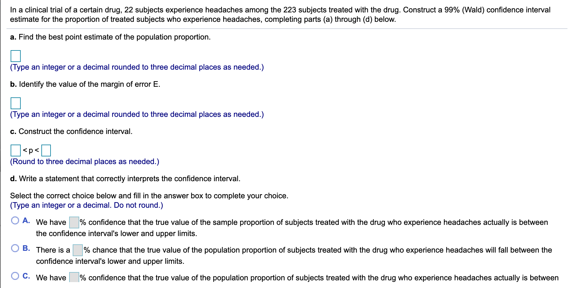 Solved In A Clinical Trial Of A Certain Drug 22 Subjects Chegg