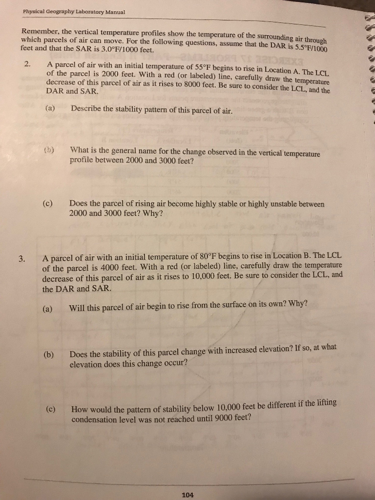 Solved Physical Geography Laboratory Manual Remember, the | Chegg.com