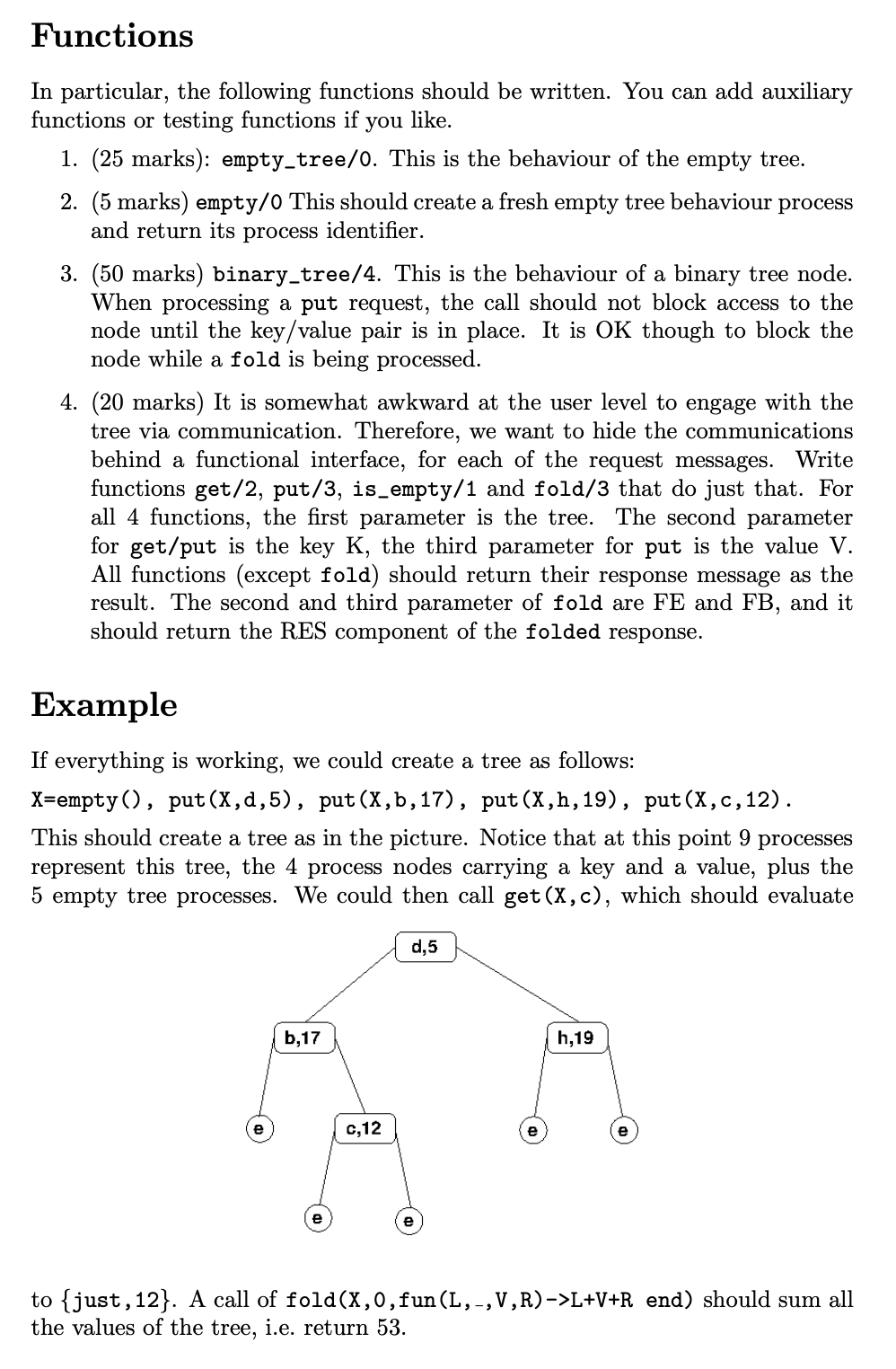 The Data Type The task is to implement binary search | Chegg.com