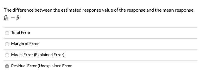 Solved The difference between the observed value of the | Chegg.com