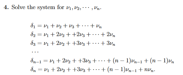 Solved Solve The System For | Chegg.com