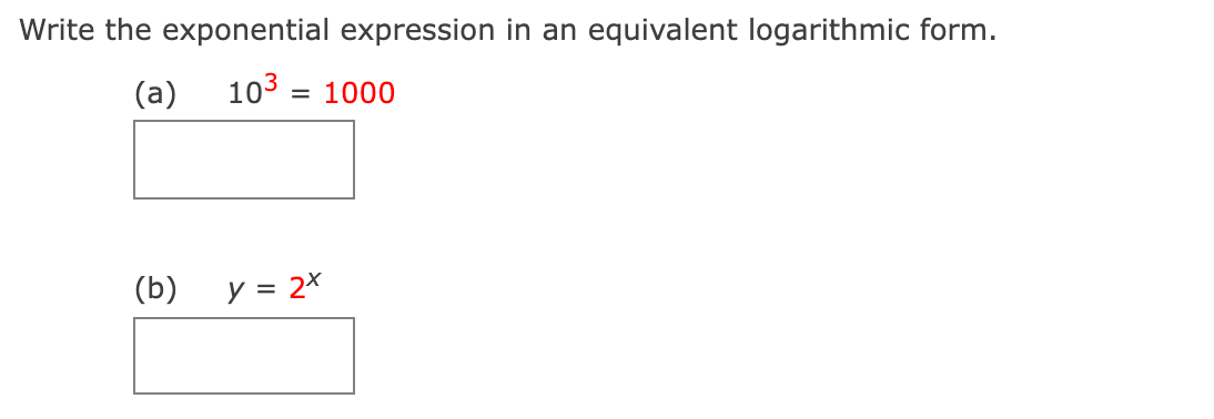 Solved Write the exponential expression in an equivalent | Chegg.com