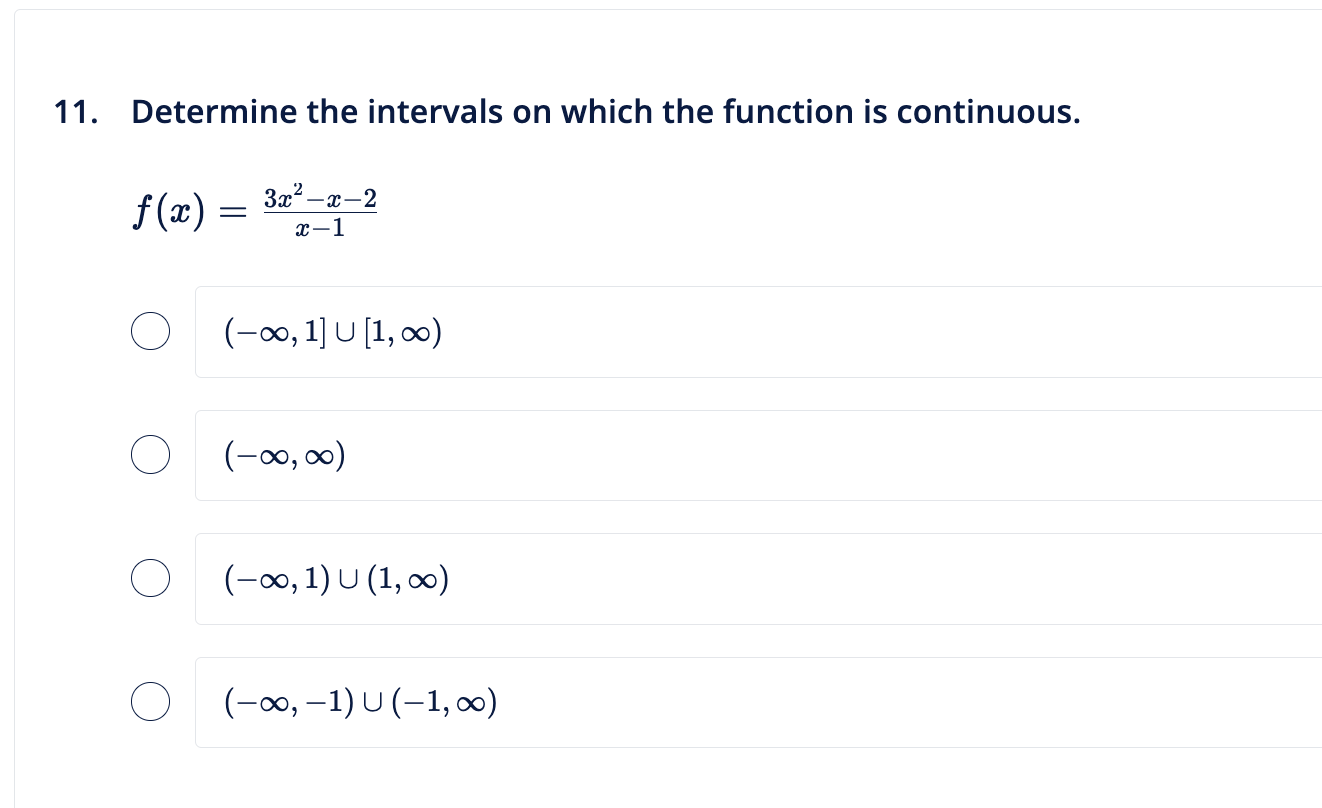Solved 1. Determine the intervals on which the function is | Chegg.com