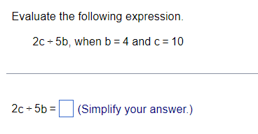 evaluate the expression b2 4ac a 1 b 5 c 4