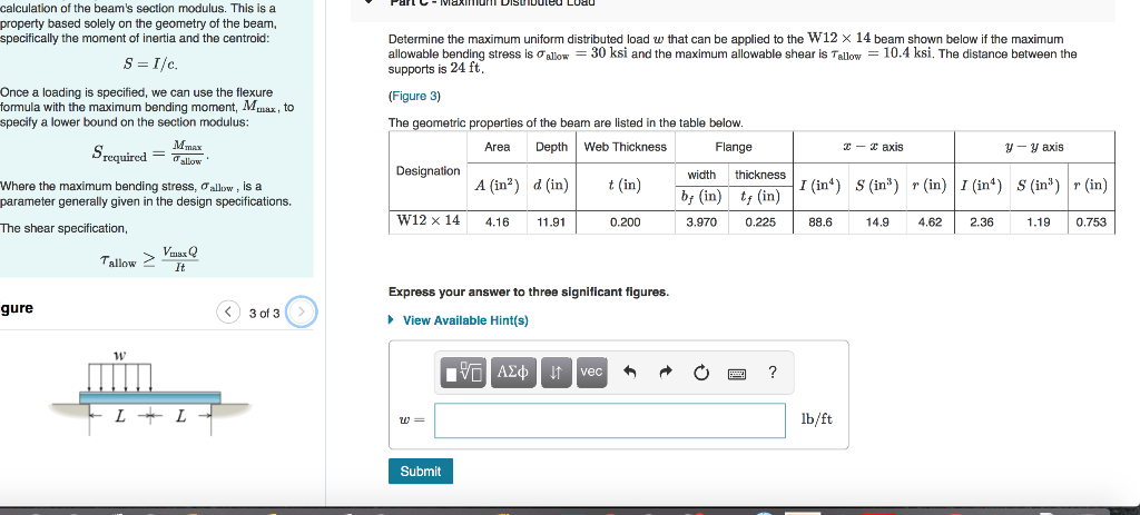 Solved Design of Beams and Shafts teel Beam Design | Chegg.com