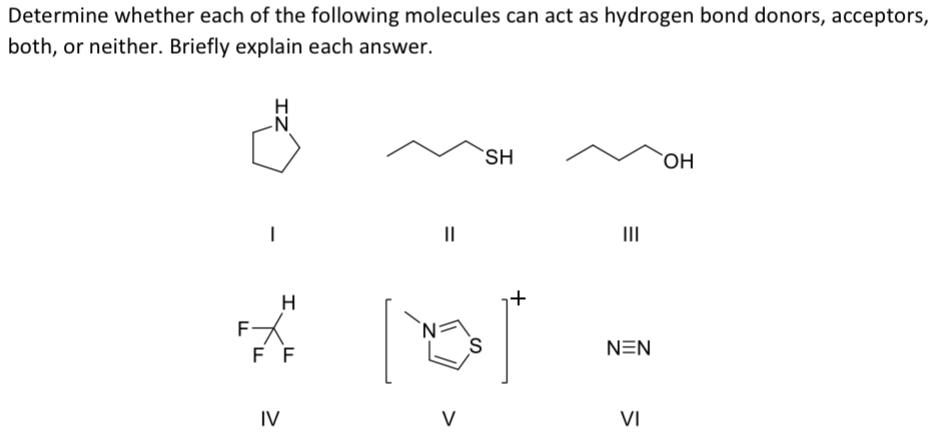 Solved Determine whether each of the following molecules can | Chegg.com