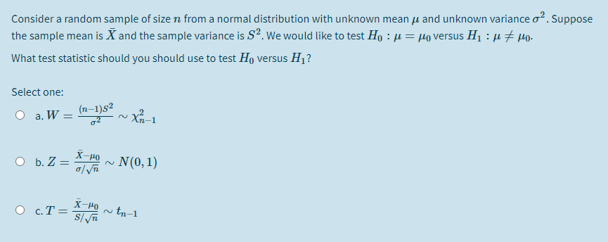 Solved Consider a random sample of size n from a normal | Chegg.com