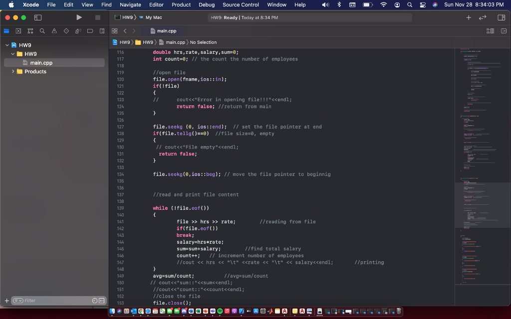 Xcode File Edit View Find Navigate Editor Product | Chegg.com