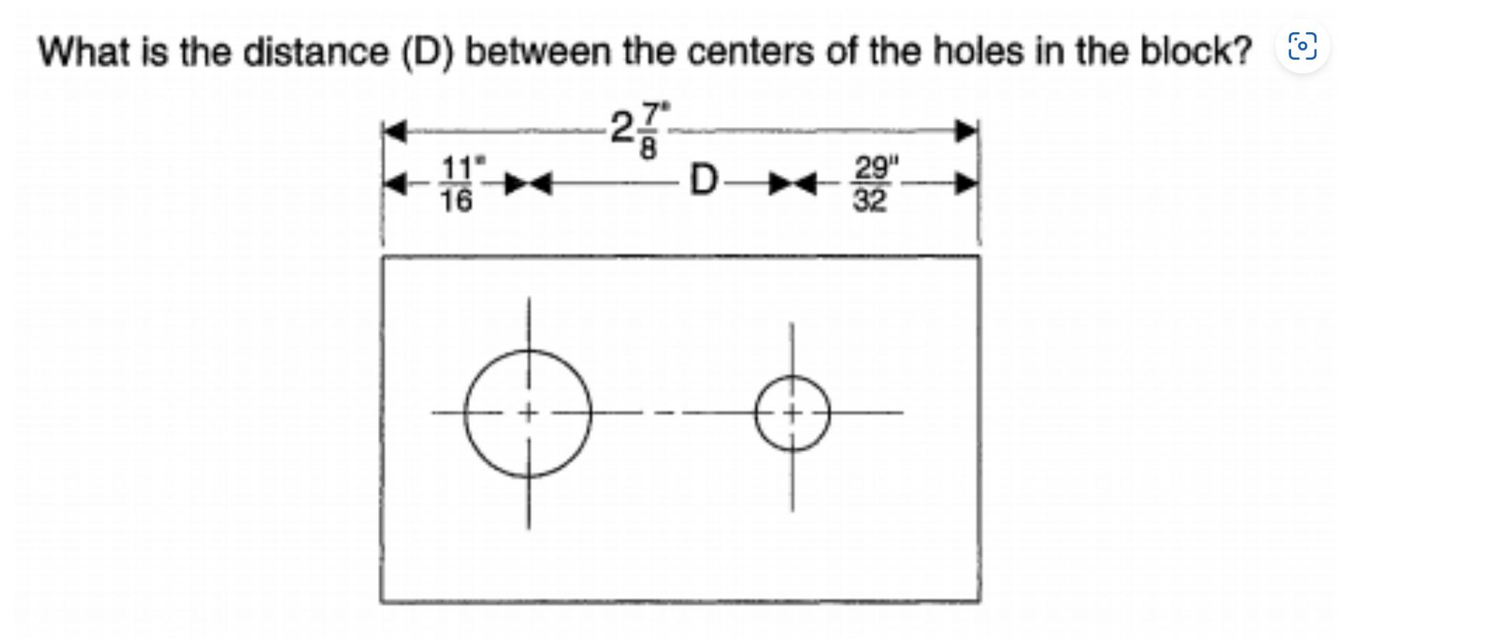 Solved What is the distance (D) between the centers of the | Chegg.com