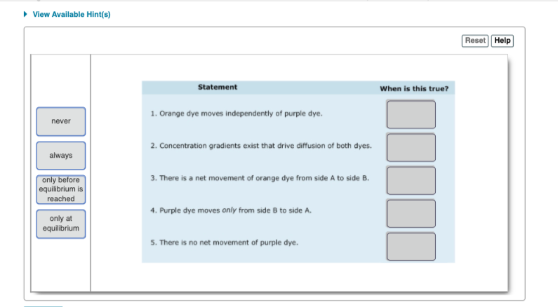 Solved View Available Hint(s) Reset Help Statement When is | Chegg.com