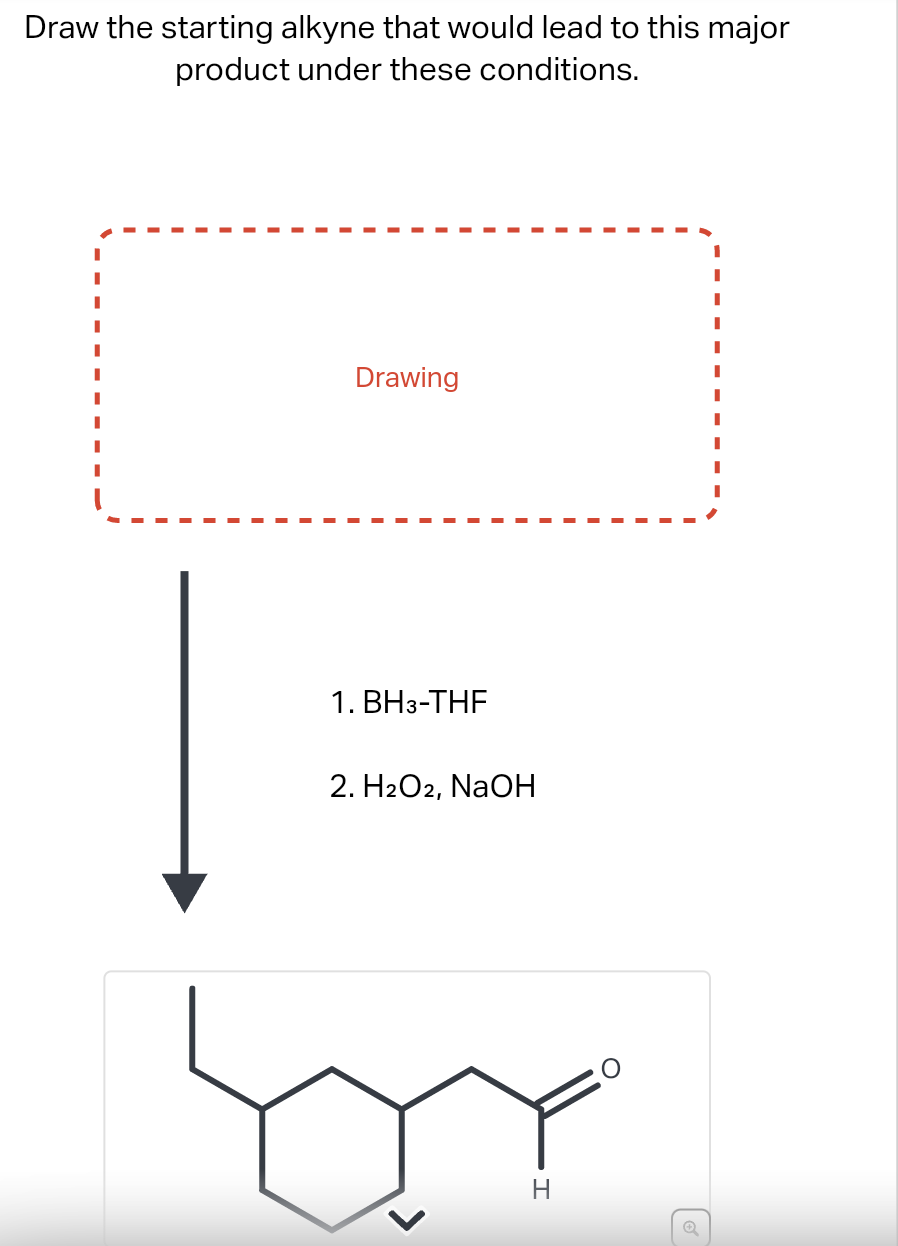 Solved draw the starting alkyne that would lead to this chegg