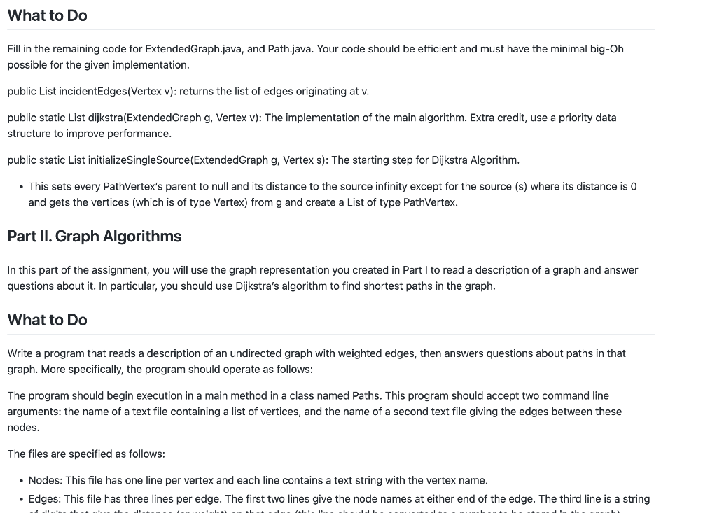 Solved In the assignment, you will develop a graph | Chegg.com