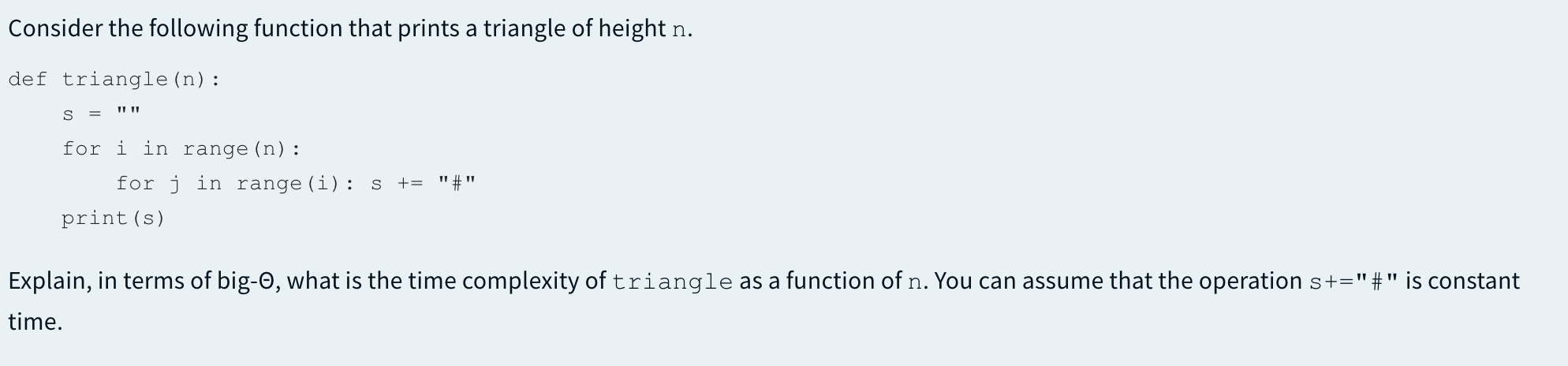Solved Consider the following function that prints a | Chegg.com