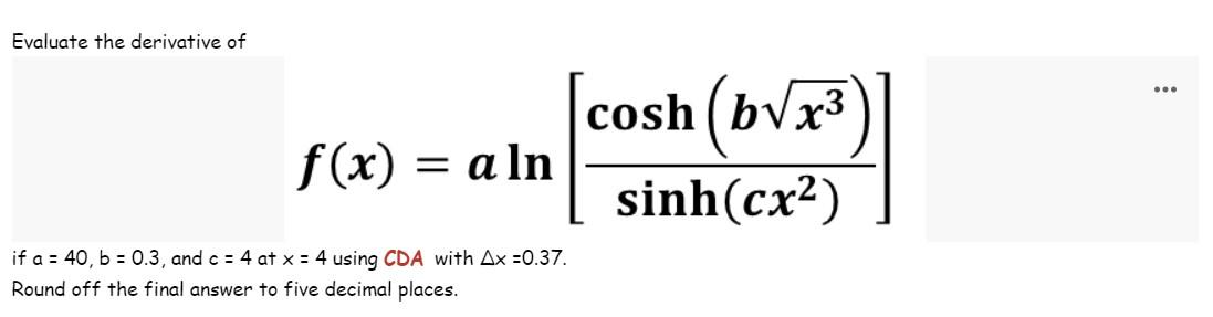 Solved Round Off The Final Answer To Five Decimal Places Chegg