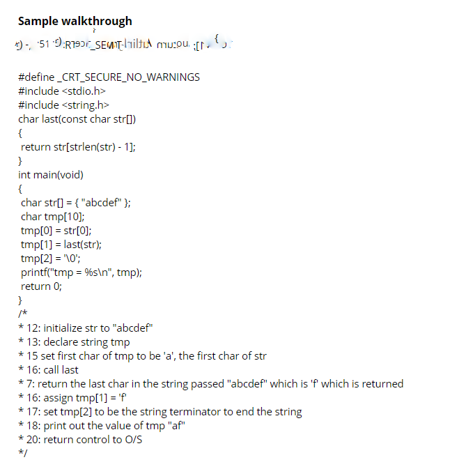 Solved Can you write a walk through of this code for each | Chegg.com